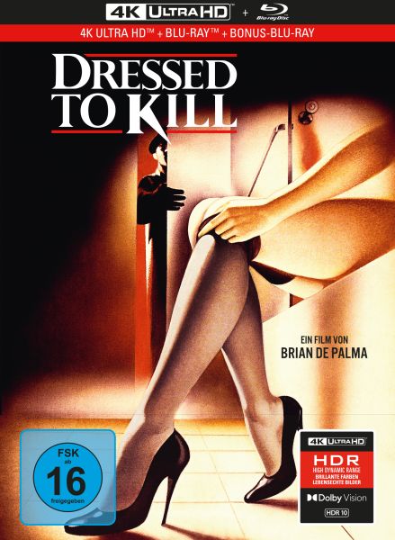 Dressed to Kill - 3-Disc Limited Collector's Edition im Mediabook (UHD-Blu-ray + Blu-ray + Bonus-Blu