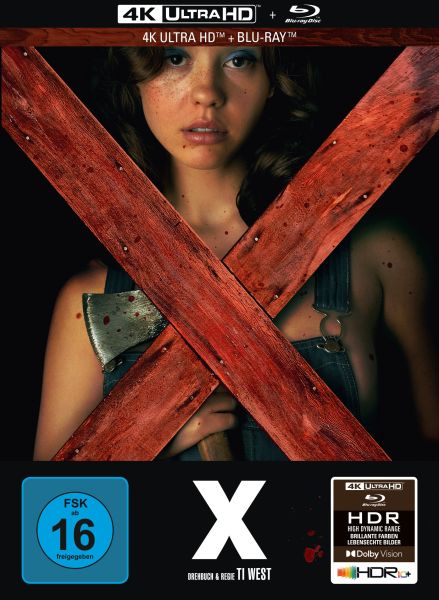 X - 2-Disc Limited Collector&#039;s Edition im Mediabook - Cover A (UHD-Blu-ray + Blu-ray)